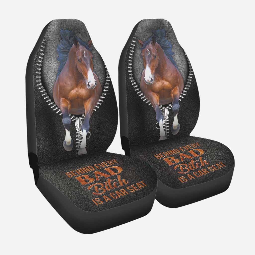 Horse Car Seat Covers Behind Every Bad Bitch Seat Covers Black