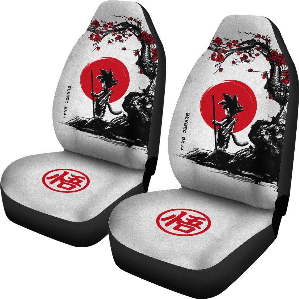 Dragon Ball Car Seat Covers Dragon Ball Geko Cherry Blossom Seat Covers Black White