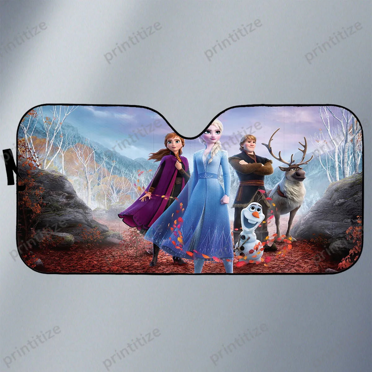 Frozen Car Sun Shade DN Frozen Characters Graphic Winshield Sun Shade Colorful