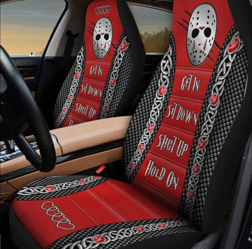 Jason Voorhees Get In Sit Down Shut Up Hold On Car Seat Cover