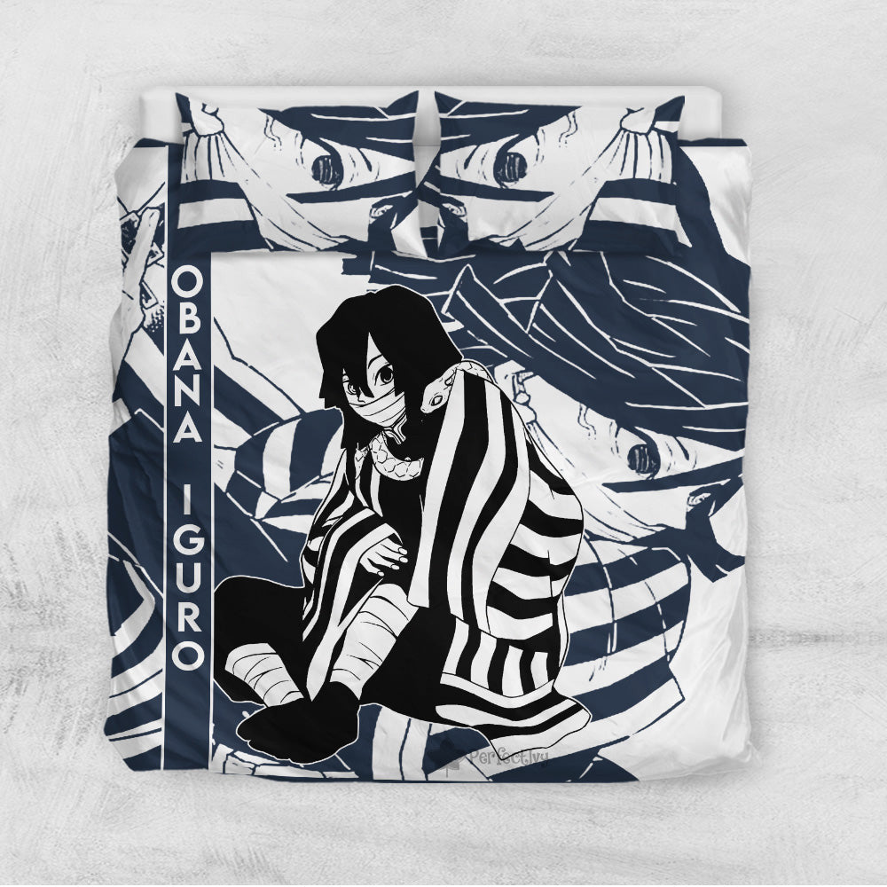 Obanai Iguro Bedding Set Custom Anime