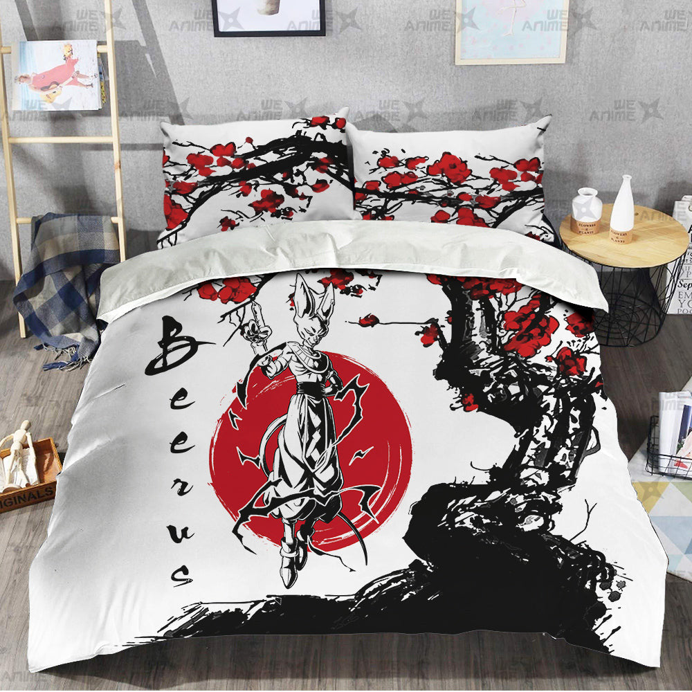 Beerus Bedding Set Custom Japan Style Anime