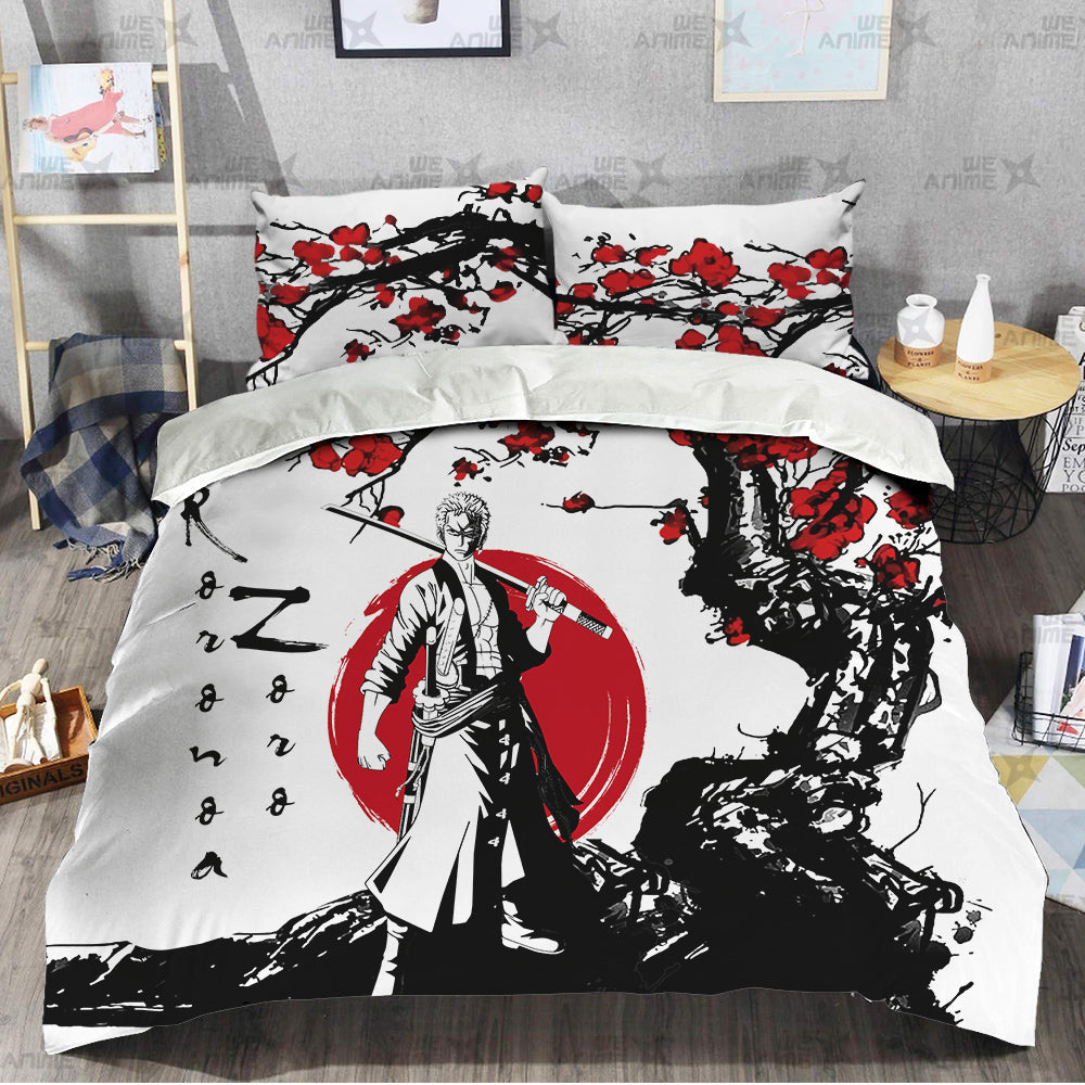 Roronoa Zoro Japanese Edition Bedding Set Anime Room