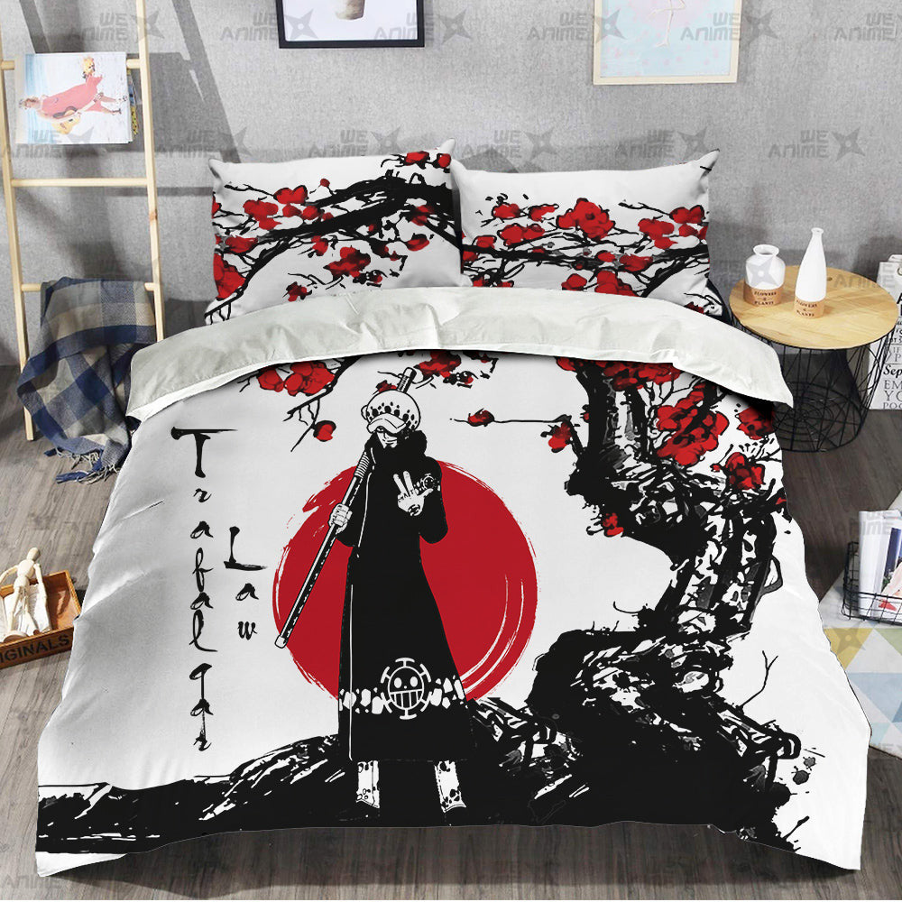 Trafalgar Law Japanese Edition Bedding Set Anime Room