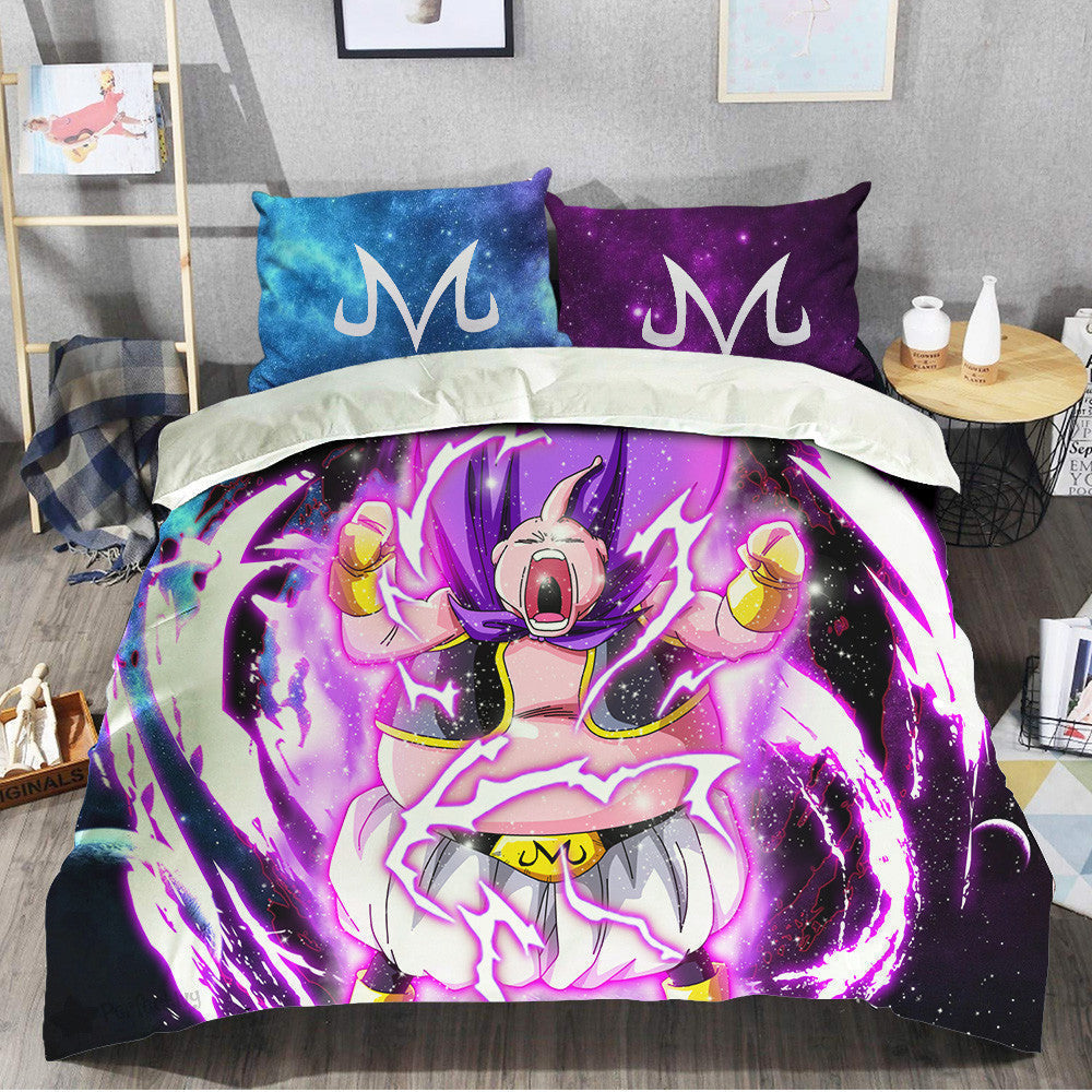 Majin Buu Fat Bedding Set Custom Galaxy Anime Room Decor