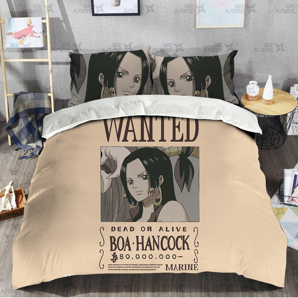 Boa Hancock Wanted Bedding Set Custom