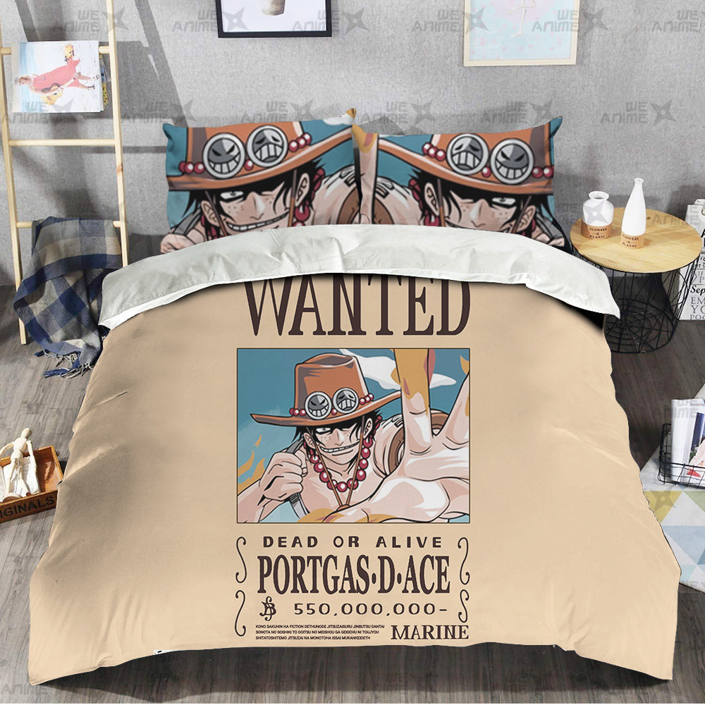 Portgas D. Ace Bedding Set Custom