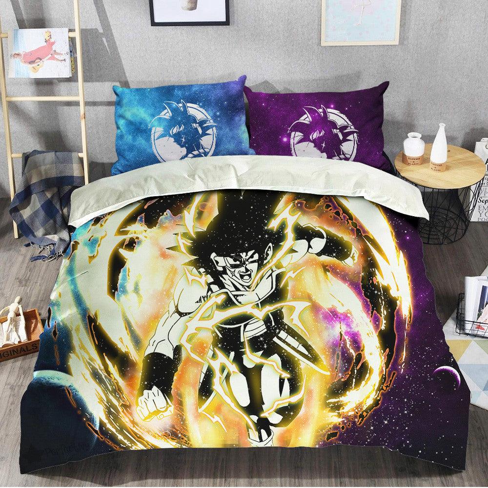 Bardock Bedding Set Custom Galaxy Anime Room Decor