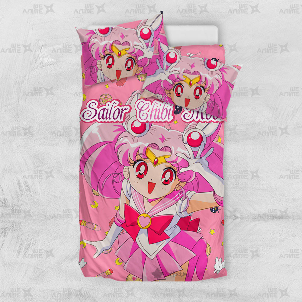 Sailor Chibi Moon Cute Version Bedding Set Custom Sailor Moon