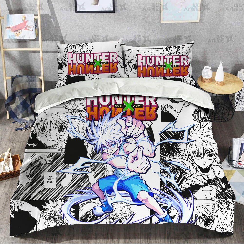 Killua Zoldyck Bedding Set Custom Anime Mix Manga