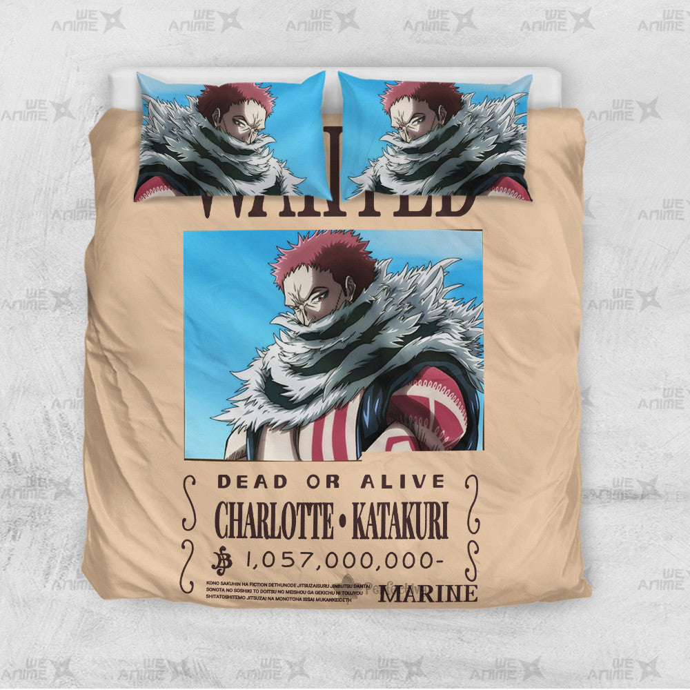 Charlotte Katakuri Wanted Bedding Set Custom