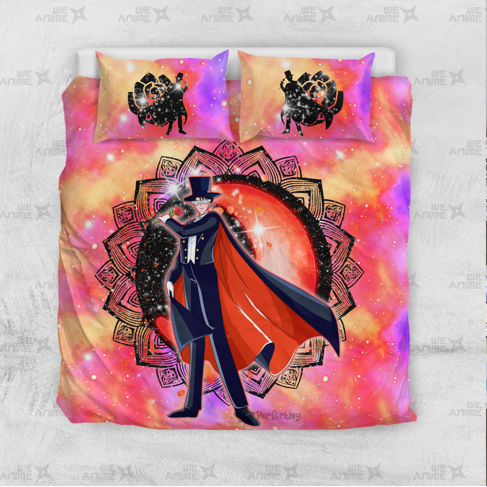 Tuxedo Mask Bedding Set Custom Sailor Moon