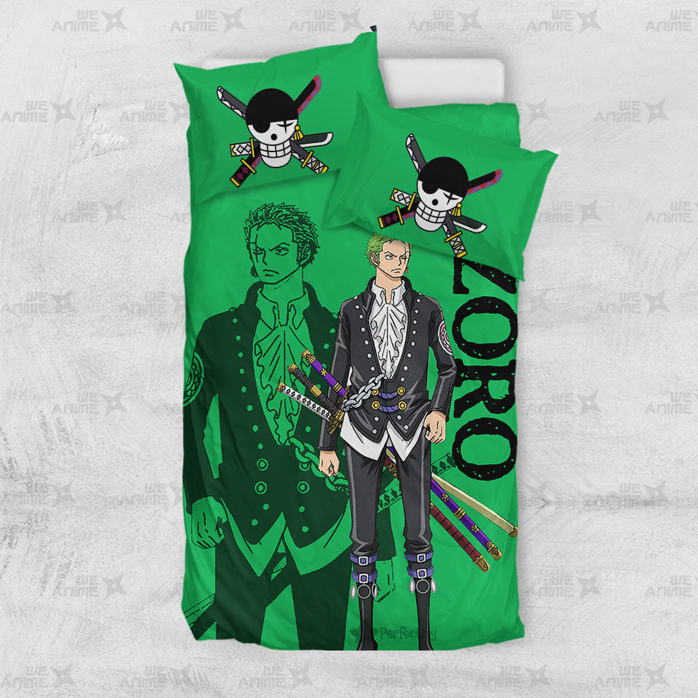 Zoro Bedding Set Custom Red Anime Home Decor