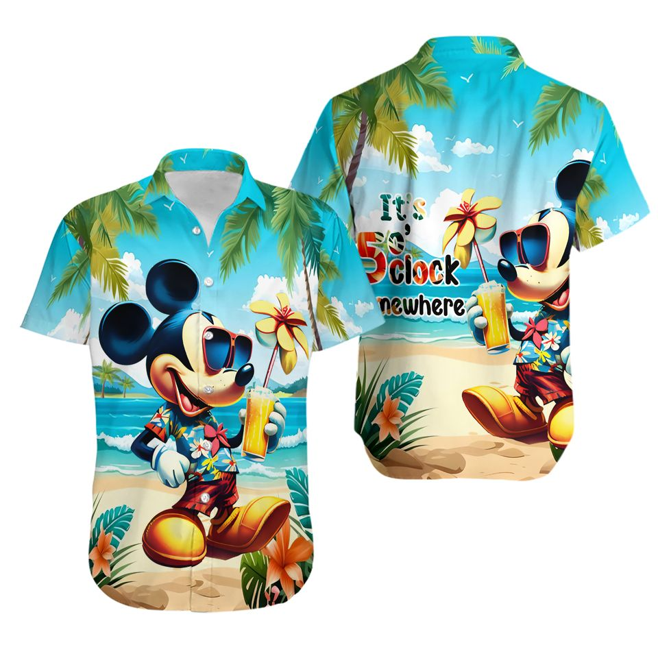 MM Hawaii Shirt DN MM It's 5 O Clock Somewhere Hawaiian Shirt Colorful Unisex