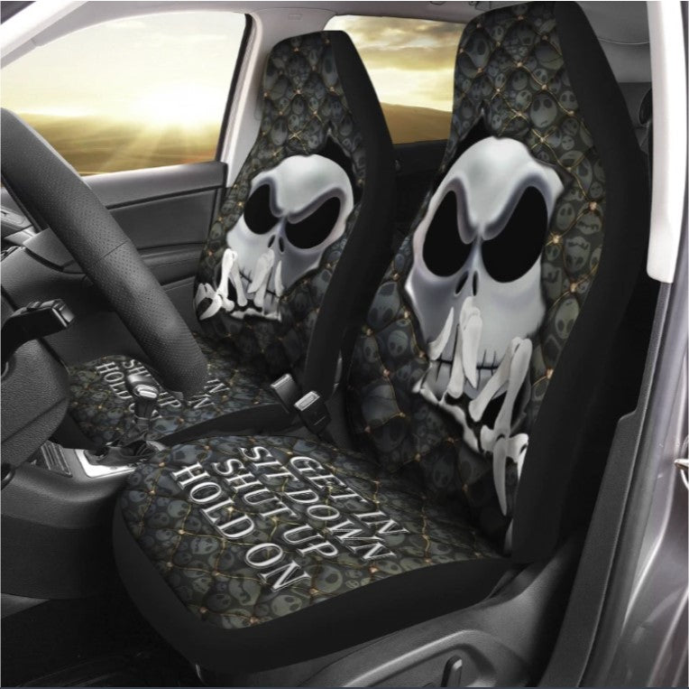 Nightmare Jack Skellington Get In Sit Down Shut Up Hold On Seat Cover