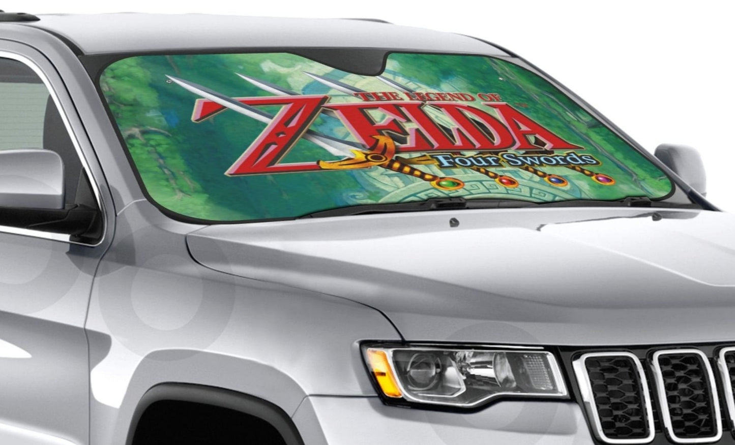 Legend Of Zelda Car Sun Shade Legend Of Zelda Four Swords Winshield Sun Shade Green