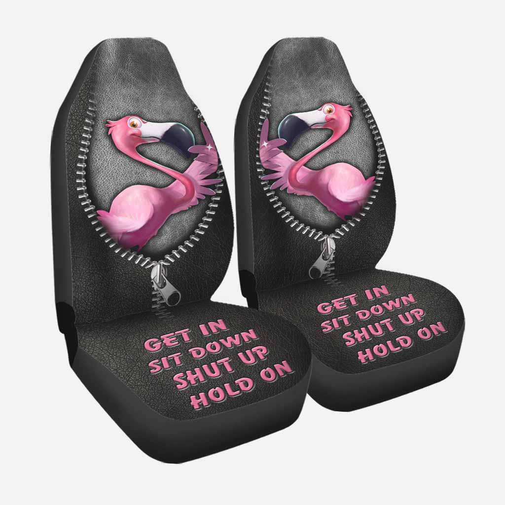 Flamingo Get In Sit Down Shut Up Hold On Car Seat Covers