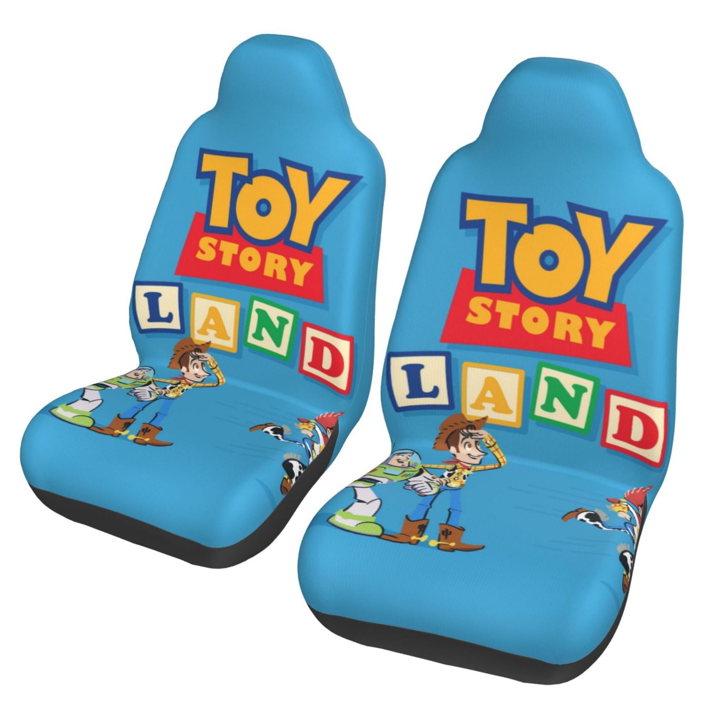 Toy Story Car Seat Covers DN Toy Story Land Characters Graphic Seat Covers Blue