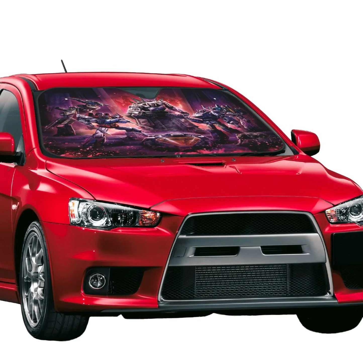 Transformer Car Sun Shade Transformers Machine In The Throne Winshield Sun Shade Black Red