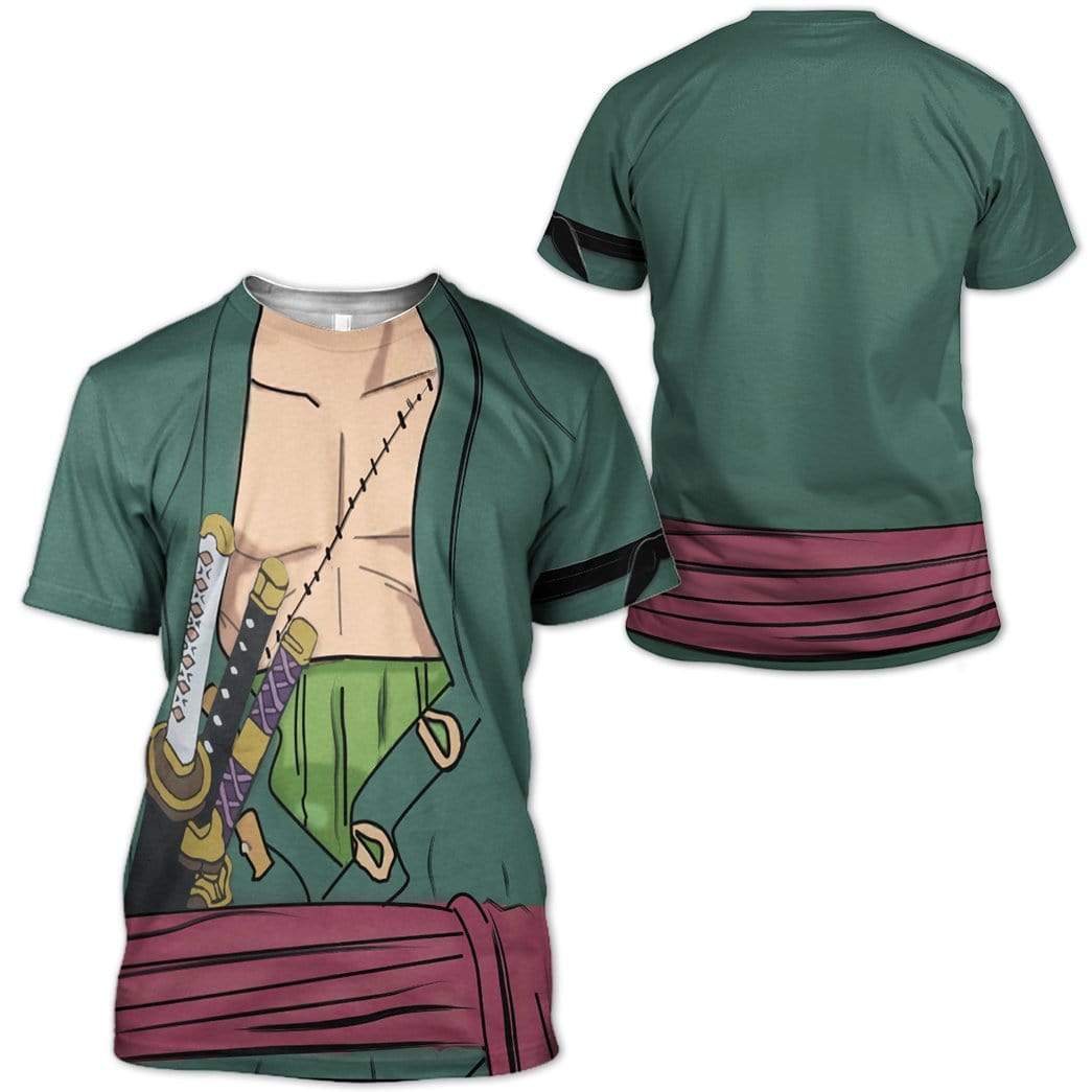 Zoro OnPi Pirate Adventure Costume Cosplay T-Shirt 3D
