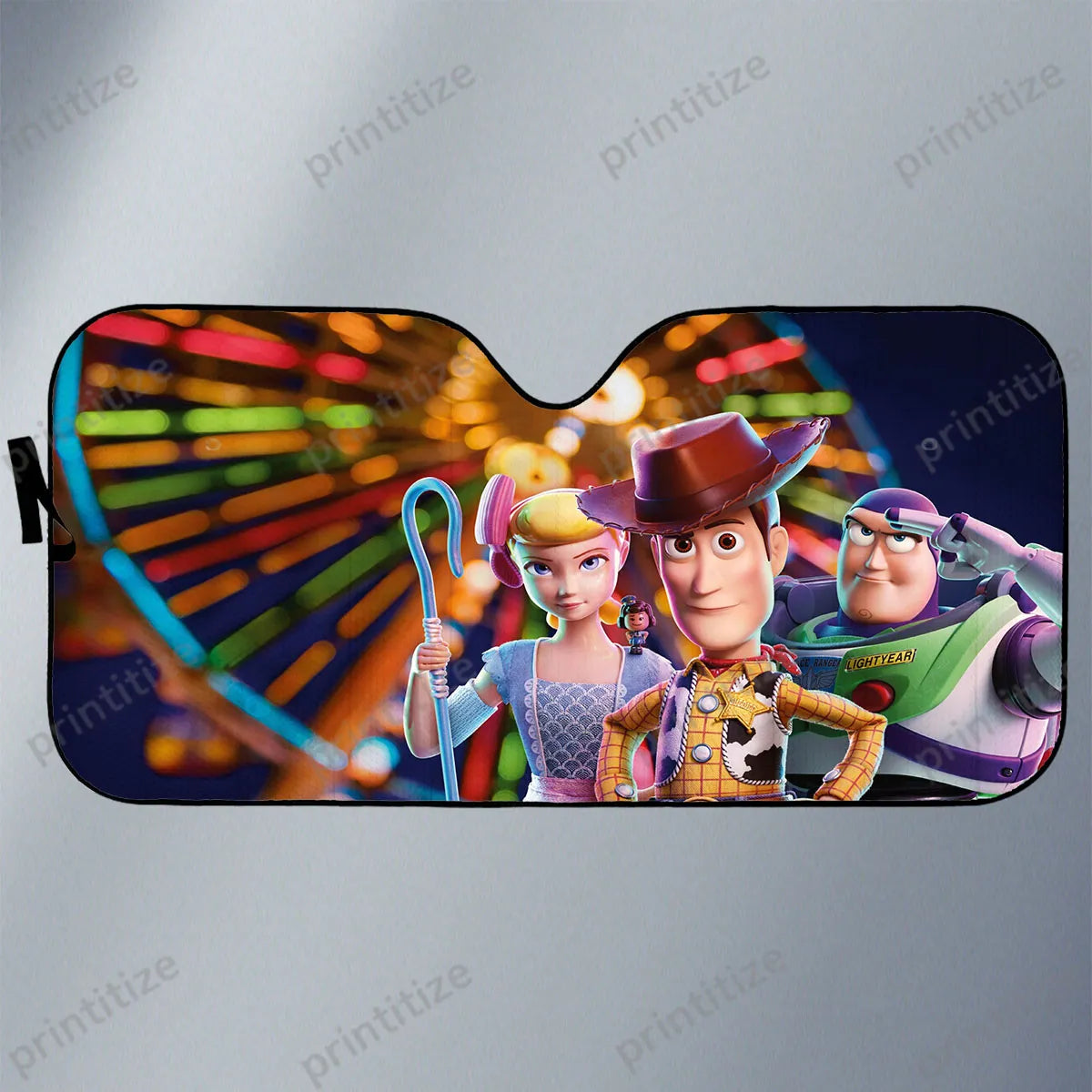 Toy Story Car Sun Shade Po Beep Buzz And Woody Graphic Winshield Sun Shade Colorful