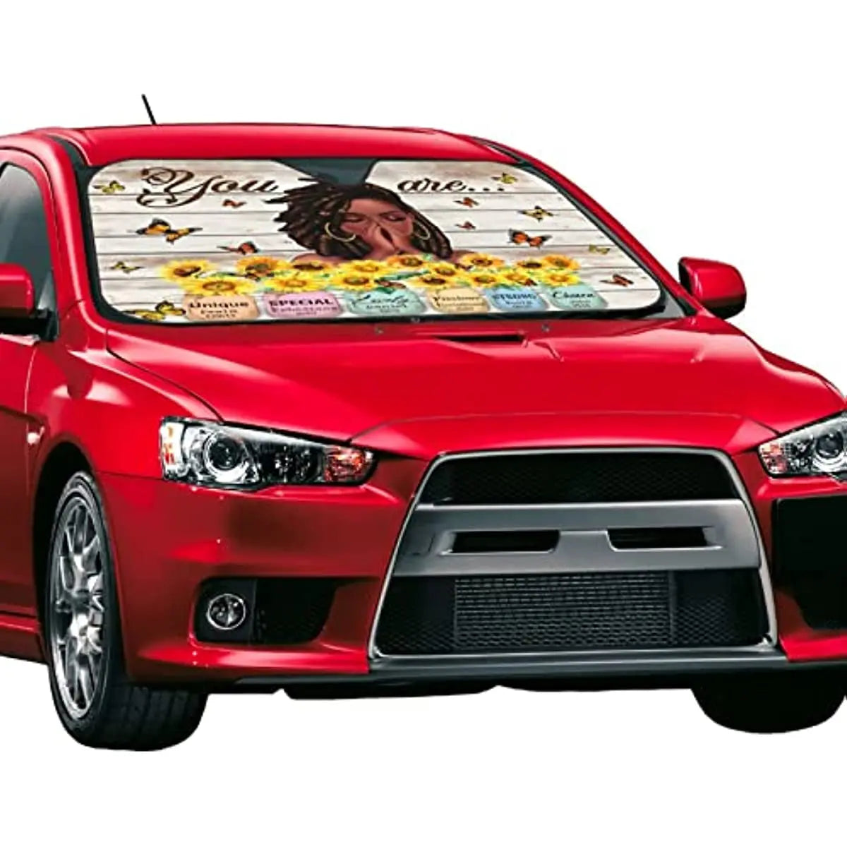 Africa American Car Sun Shade Black Queen You Are Unique Special Winshield Sun Shade Colorful