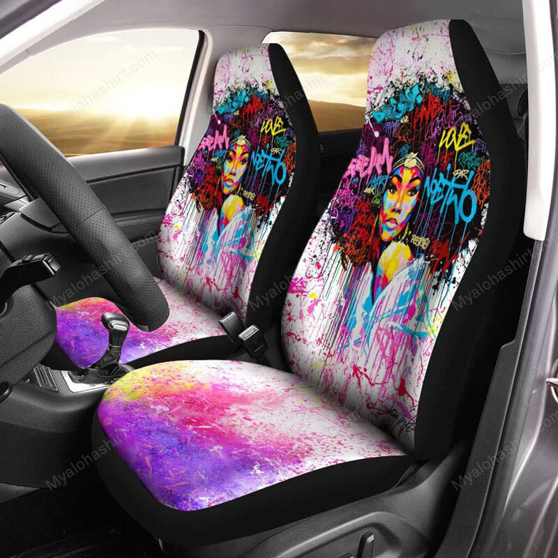 Africa Americans Car Seat Covers African American Black Women Seat Covers Colorful