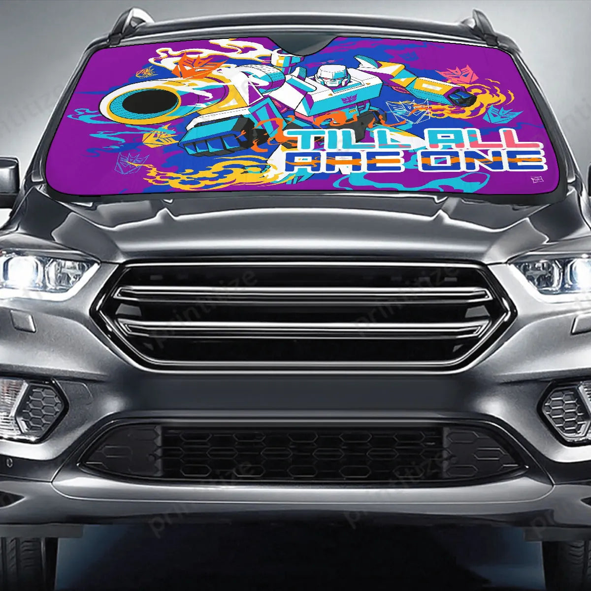 Transformer Car Sun Shade Transformers Till All Are One Winshield Sun Shade Purple