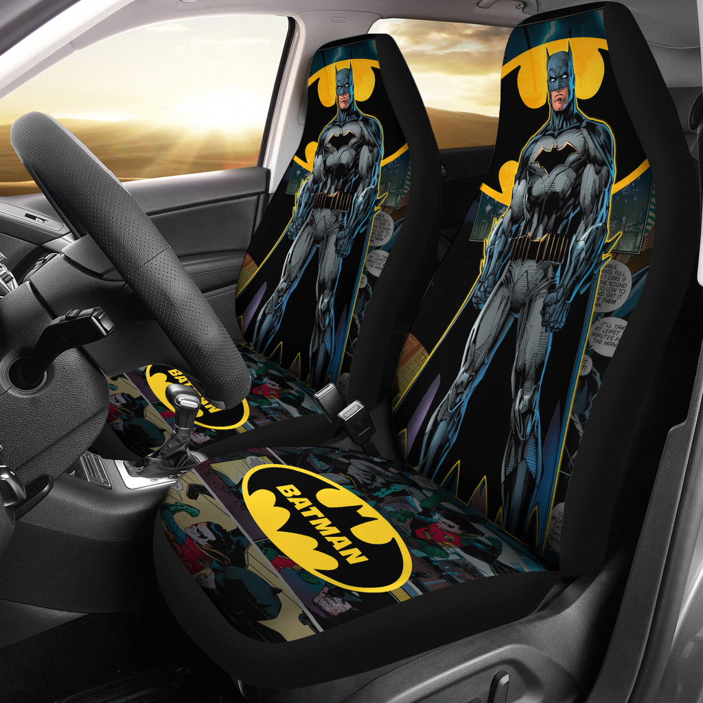 Batman Car Seat Covers Batman Full Body Comic Pattern Seat Covers Blac Unifinz 5270