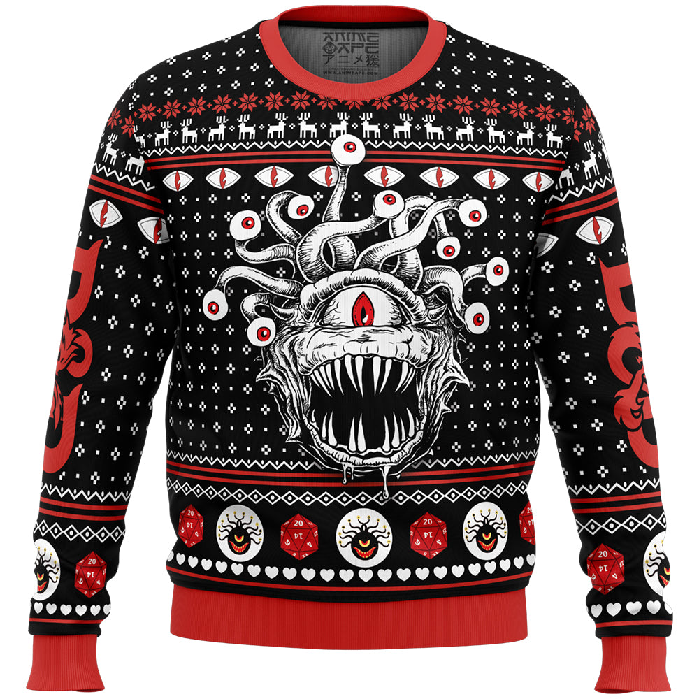 Beholder Dungeons and Dragons Ugly Christmas Sweater