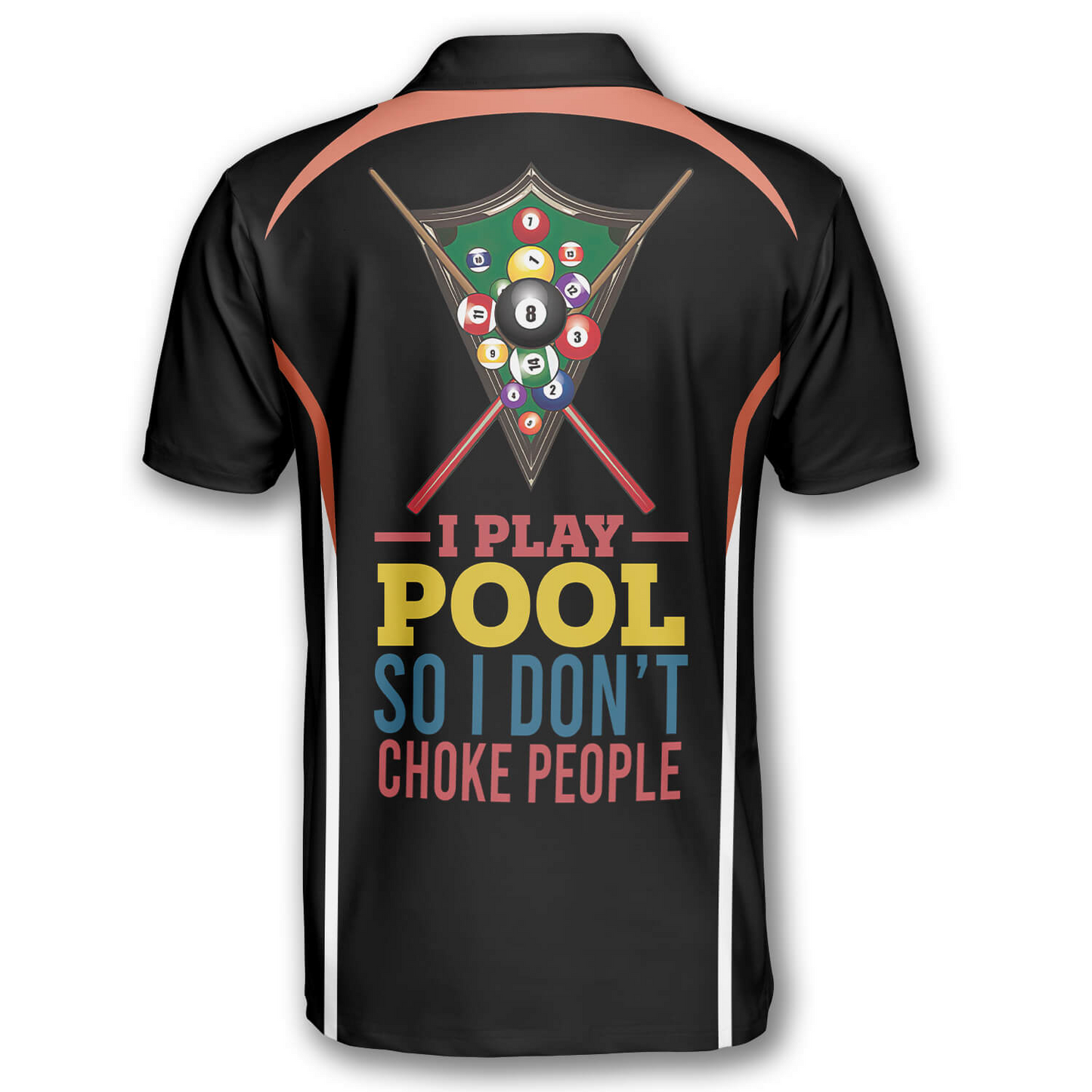 Billard Polo Shirt I Play Pool So I Don’t Choke People Boys Polo Shirts Black