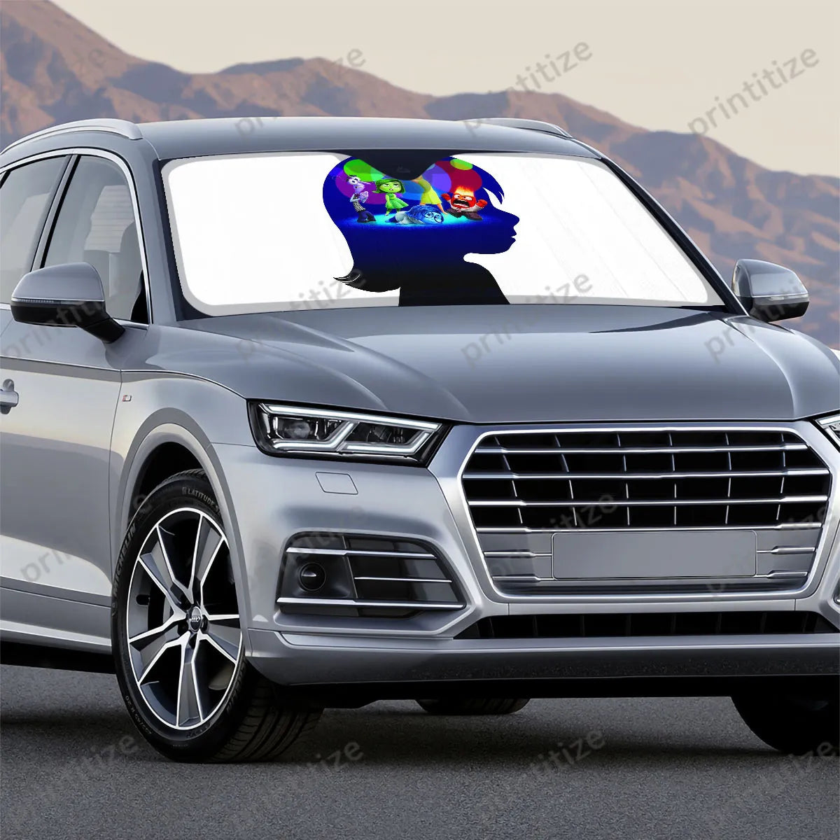 Inside Out Car Sun Shade Riley Inside Out Emotions Winshield Sun Shade Blue White