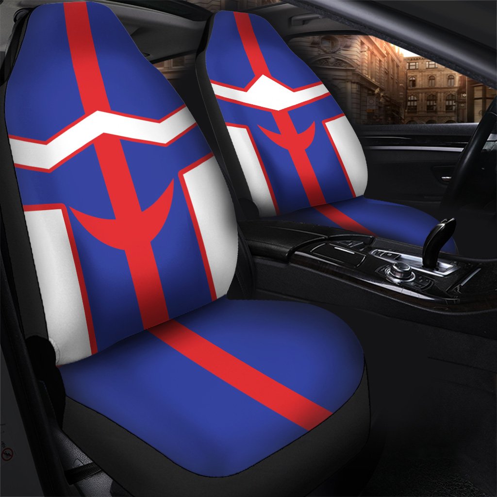 My Hero Academia Car Seat Covers My Hero Academia All Might Suit Seat Covers White Blue