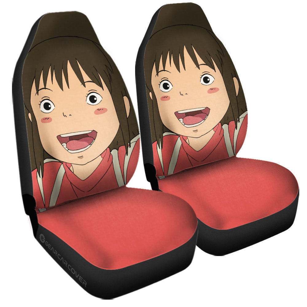 SGhibli Car Seat Covers Chihiro Spirited Away Character Graphic Seat Covers Pink
