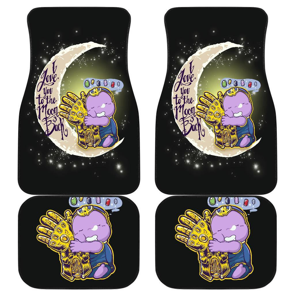 MV Car Floor Mats Cute Thanos Chibi With The Golden Gauntlets Car Mats