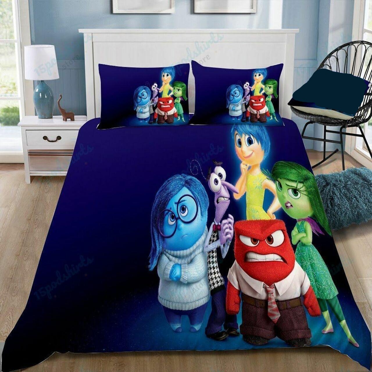 Inside Out Bedding Set DN Inside Out Emotions Graphic Duvet Covers Blue Unique Gift