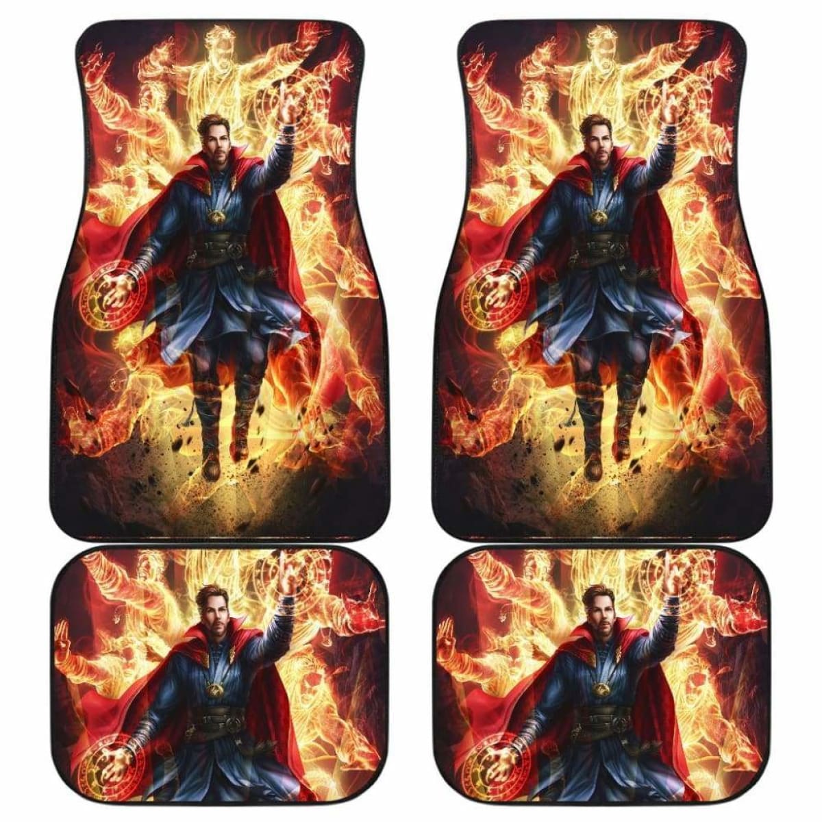 MV Car Floor Mats MV Doctor Strange Powerful Magic Graphic Car Mats