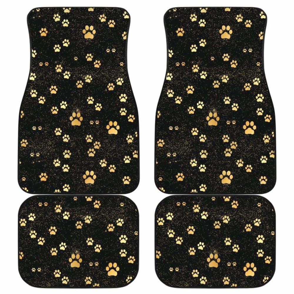 Dog Car Floor Mats Pretty Dog Paw Print Galaxy Pattern Car Mats