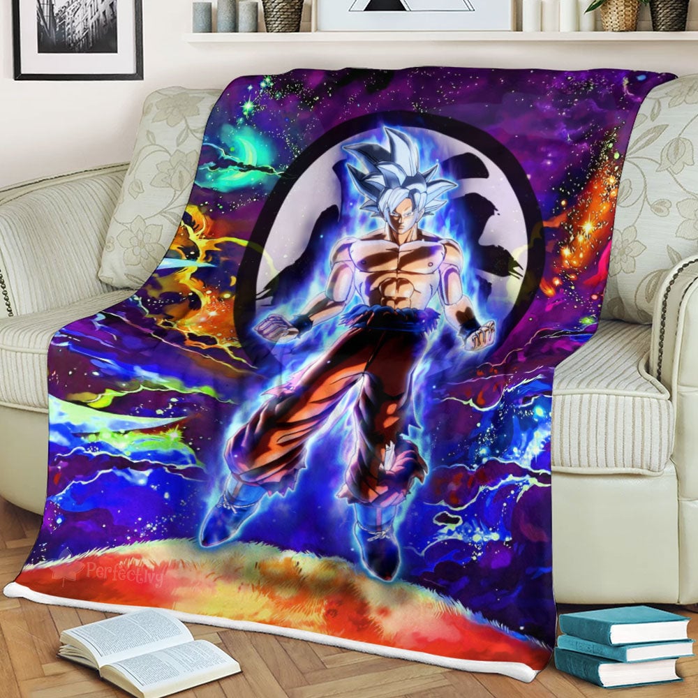 Dragon Ball Blanket Dragon Ball Goku Ultra Instinct Blanket Colorful