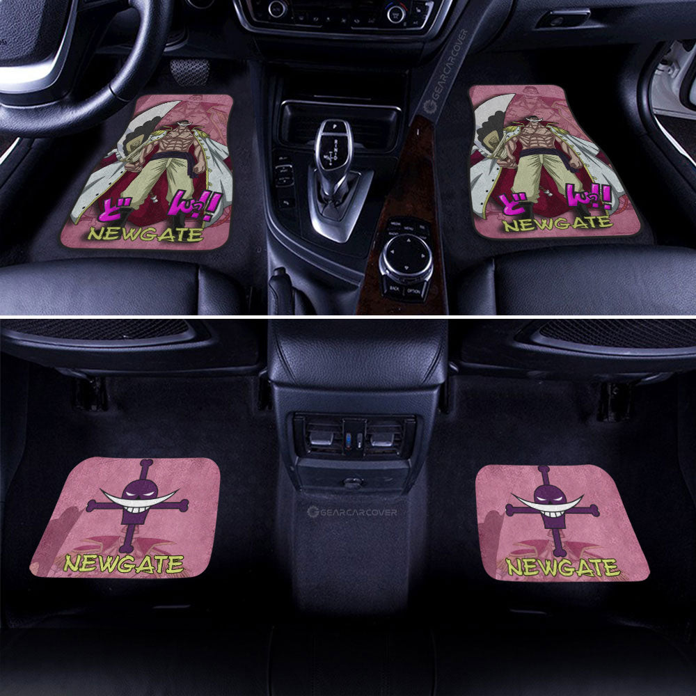 One Piece Car Mats One Piece Edward Newgate Jolly Roger Symbol Graphic Car Floor Mats Pink