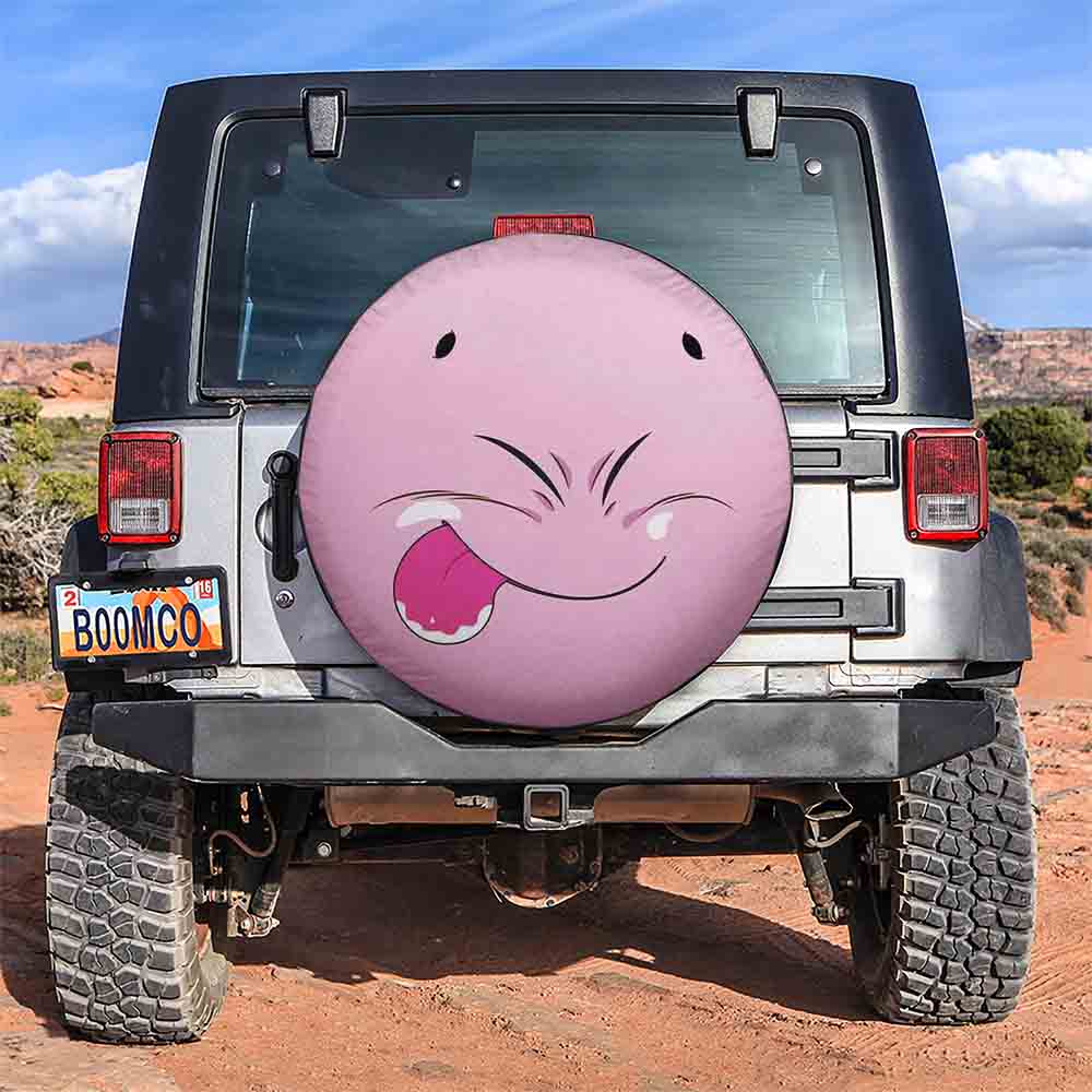 Dragon Ball Spare Tire Cover Fat Majin Buu Dragon Ball Tire Covers Pink