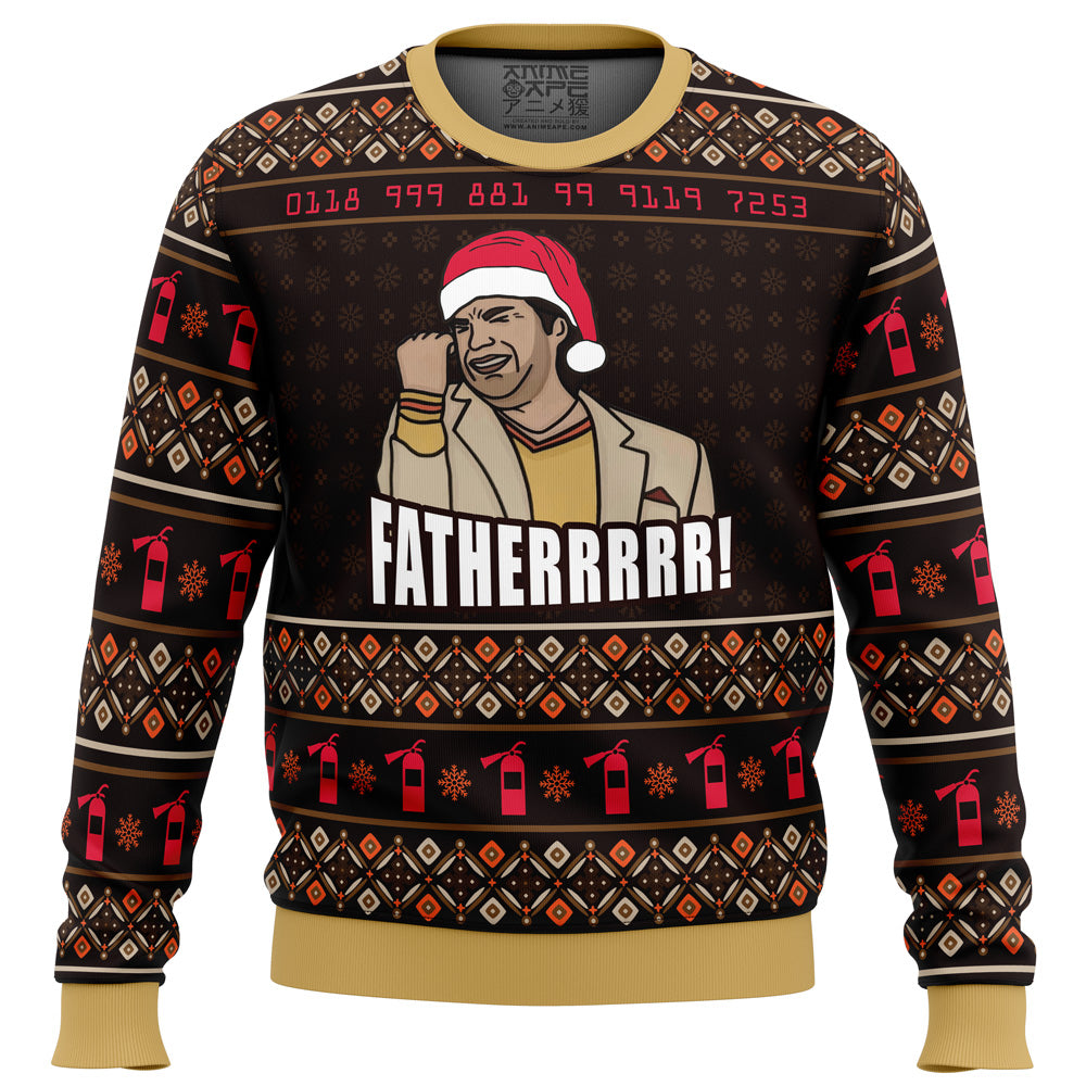Fatherrrr The IT Crowd Ugly Christmas Sweater