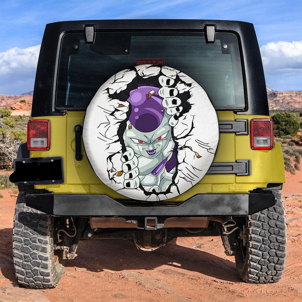Dragon Ball Spare Tire Cover Dragon Ball Character Frieza Graphic Tire Covers Gray Purple