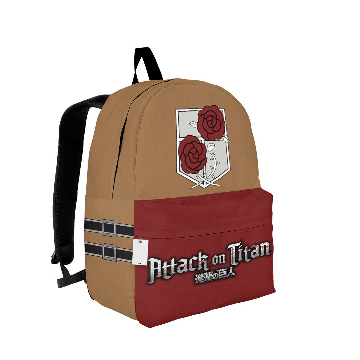 Attack On Titan Backpack Barrison Regiment Suit Costume And Symbol Backpacks Brown Red