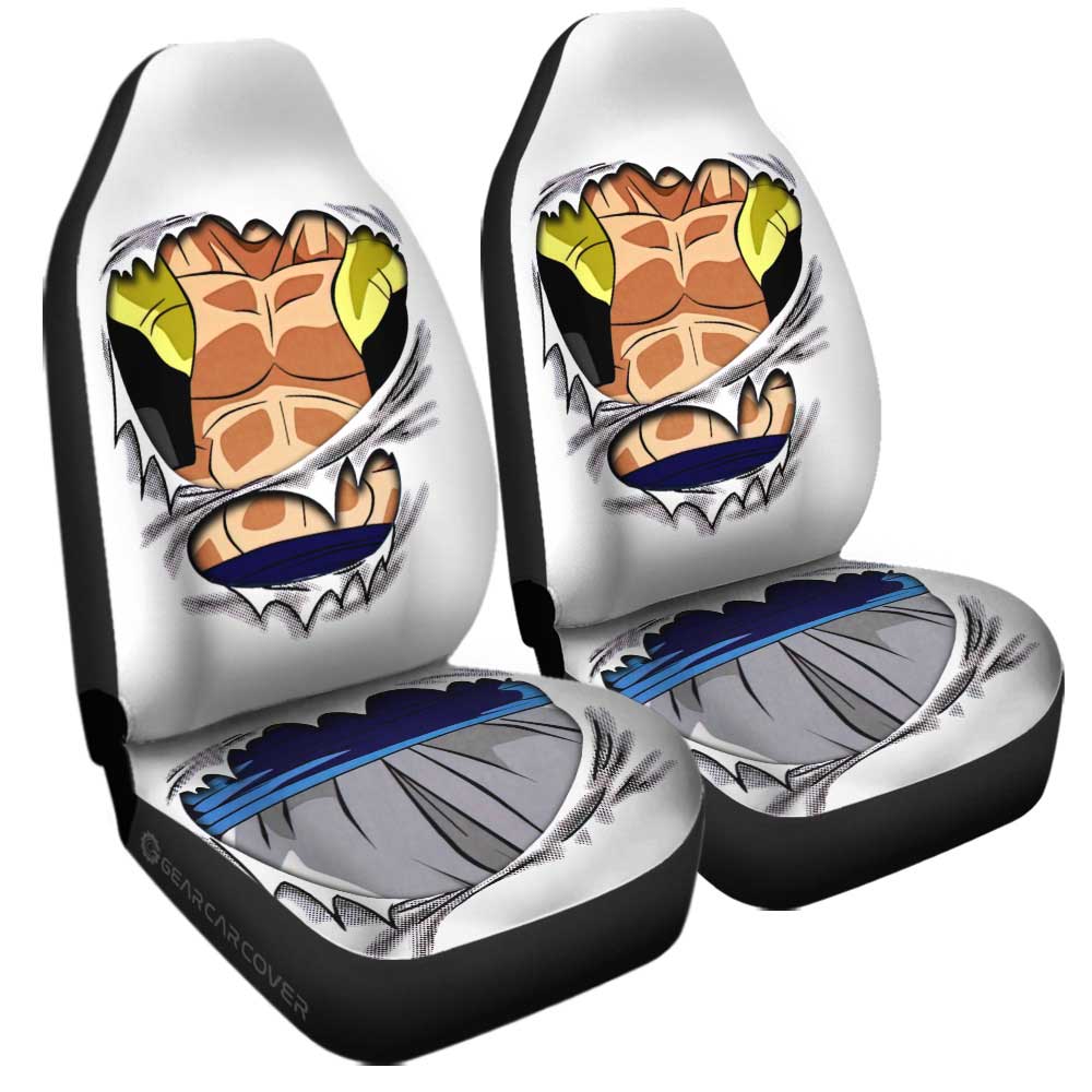Dragon Ball Car Seat Covers Dragon Ball Gogeta Uniform Graphic Seat Covers White