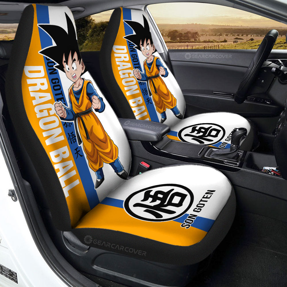 Dragon Ball Car Seat Covers Dragon Ball Son Goten Graphic Seat Covers Yellow White