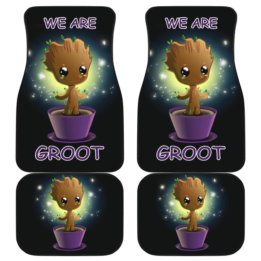 MV Car Floor Mats MV We Are Groot In The Tree Cute Chibi Car Mats