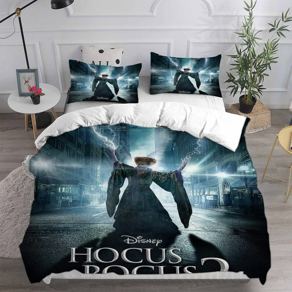 Hocus Pocus Bedding Set The Witch Winifred Sanderson Duvet Covers Blue Unique Gift