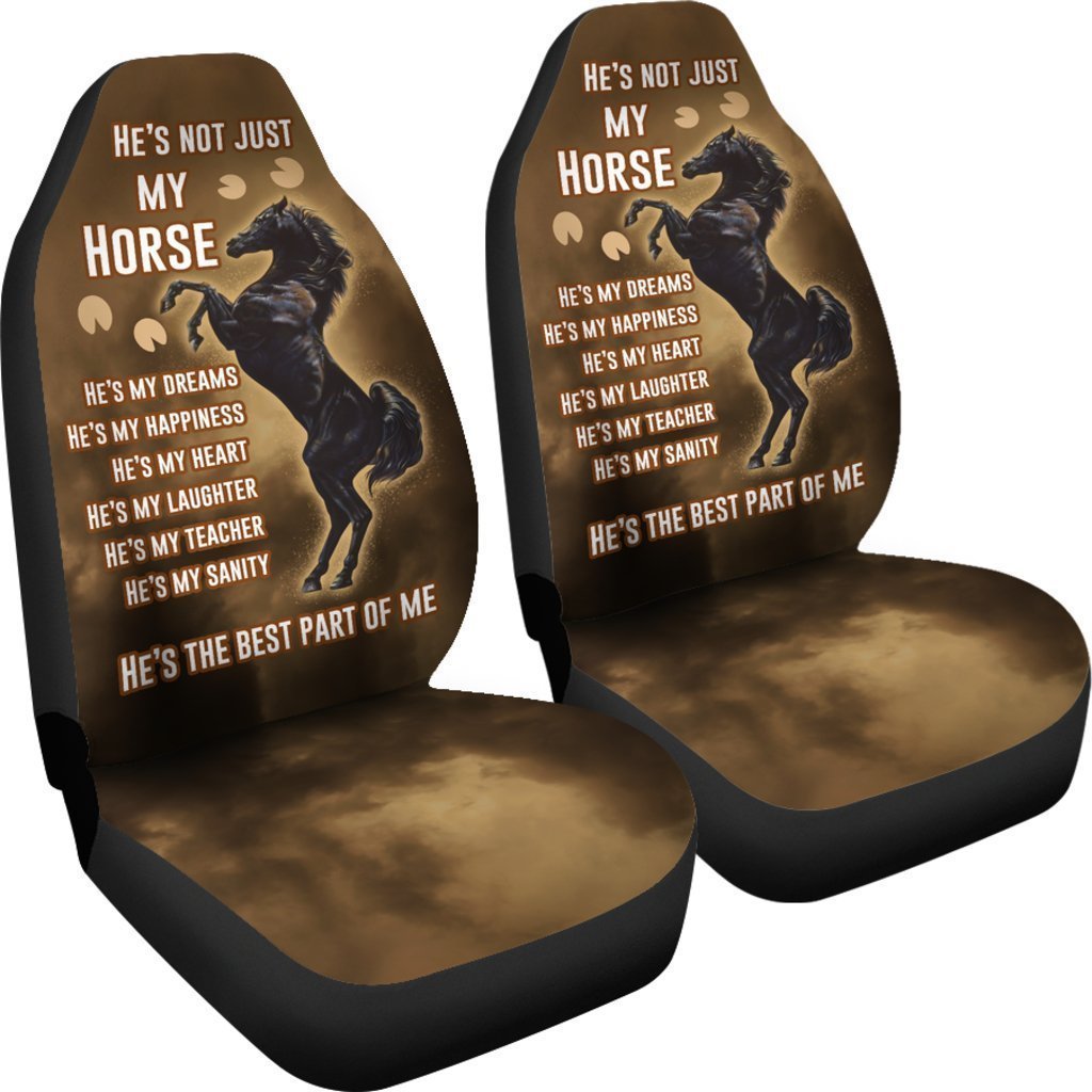 Horse Car Seat Covers He's The Best Part Of Me Seat Covers Brown