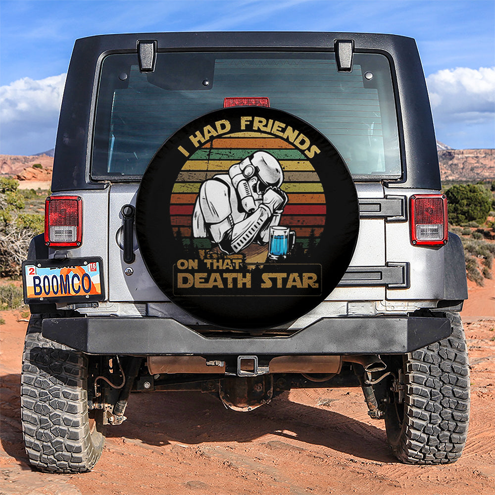 SW Spare Tire Cover I Had Friends On That Death Star Tire Covers Black